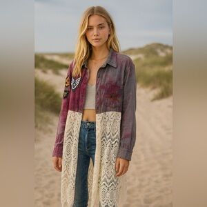 Tricia Fix Flannel Jacket Duster